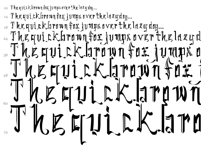 SickCapital Kingston font waterfall